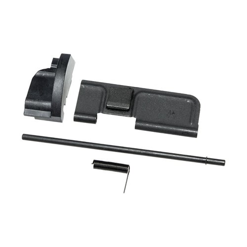 CMMG:n AR-15/M16 ejection port cover kit, jossa on polymerinen kaasudeflektor, estää lähes kaiken takapuhalluksen ja pitää kaasun ampujan kasvojen ulkopuolella.