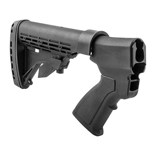 REMINGTON 870 KickLite Tactical Buttstock muuttaa pumpun haulikon helposti hallittavaksi. Säädettävä M4-tyylinen tukki vähentää rekyyliä 40-50%.