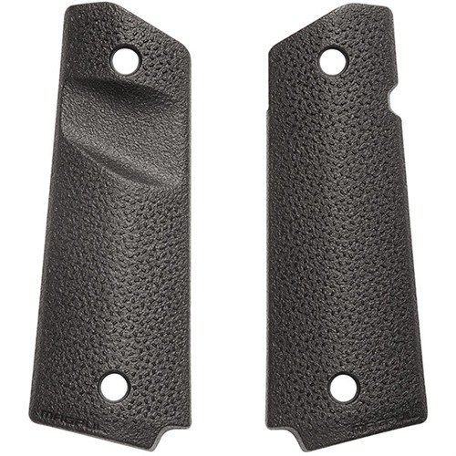 MOE 1911 Grip Panels tarjoavat erinomaisen pidon, kestävän polymerirakenteen ja yhteensopivuuden ambidextrous safeties -turvamekanismien kanssa.