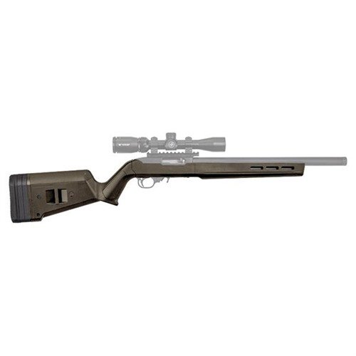 MAGPUL RUGER 10/22 Hunter X-22 - kestävä polymeerirakenne, säädettävä LOP, ergonominen muotoilu, helppo asennus ilman asehuoltoa ja M-LOK-yhteensopivuus.