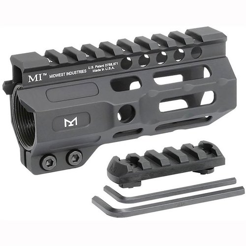 MIDWEST INDUSTRIES Combat M-LOK Free Float Handguard AR-15 on alumiinista valmistettu, jossa on seitsemän M-LOK-kiinnityskohtaa ja jatkuva Picatinny-rauta.