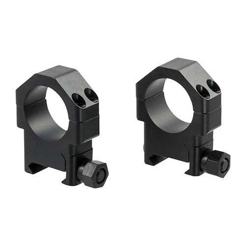 TPS Productsin TSR-W-sarjan kiikarin renkaat tarjoavat erittäin tarkan ja turvallisen kiinnityksen, estävät kiikarin pyörimisen ja sopivat Weaver- tai Picatinny-pohjiin.