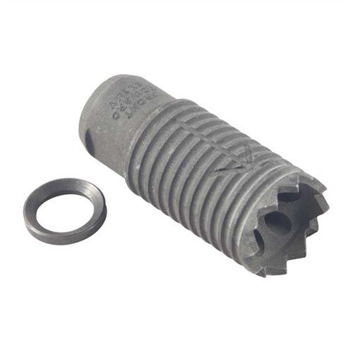 Kompakti Claymore-muzzle brake ohjaa äänen ja räjähdyksen eteenpäin, vaimentaa rekyyliä ja vähentää pölyä, sopii 5.56/.223 kiväärille.