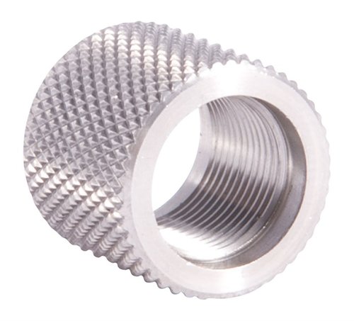 .720 STANDARD THREAD PROTECTOR 1/2-28 suojaa kiväärisi suun kierteitä ja kruunua vaivattomasti, knurled-pinta helpottaa asentamista ja poistamista.