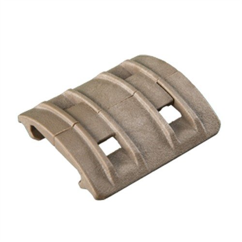 XTM Enhanced Rail Panelit tarjoavat matalan profiilin, liukumattoman pinnan ja kaksipuoliset kiinnitysklipit, jotka mahdollistavat helpon asennuksen 1913 Picatinny-rautoihin.