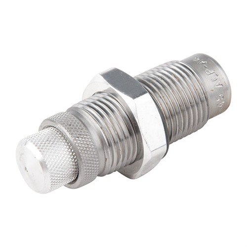 .45 ACP Lee Carbide Factory Crimp Die takaa luotettavan ja tarkkuuden, säätöruuvi helpottaa puristuksen säätämistä, ei vaadi case lubea.