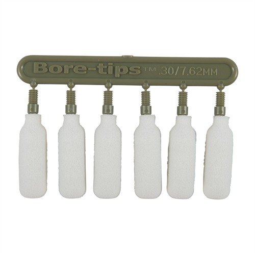 .30 kaliberin SWAB-ITS Bore Tips ovat uudelleenkäytettäviä vaahtosiveltimiä, jotka tarjoavat täydellistä puhdistusta ja soveltuvat 8-32 kierteille.