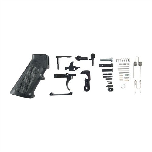 Double Star AR-15 Lower Parts Kit sisältää kaiken tarvittavan AR-15 alasäätimen kokoamiseen, mukaan lukien fire control group, takapultti ja magneettikohdistus.