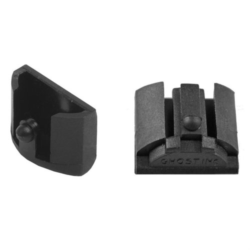 GHOST Grip Plug Kit tarjoaa kaksi liitintä, jotka estävät roskien pääsyn GLOCK Gen 4:n mekanismiin, nopeuttavat lataamista ja helpottavat patruunakanavan käyttöä.