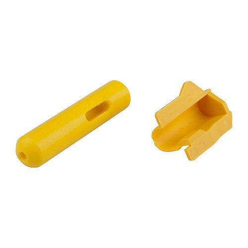 M1 Muzzle Buddy - suojaa tarkasti kruunattua muzzlea, mahdollistaa bore brushin tai jagin kääntämisen ilman ohjaimen poistamista ja sopii jopa 30-kaliberin varsille.