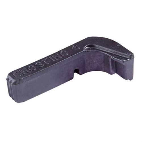 Ghost Tactical Extended Magazine Release helpottaa patruunoiden vaihtamista Gen 1-3 Glocksissa, ja sen viistetyt reunat estävät tarttumista.