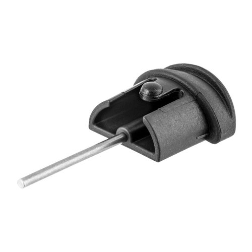 Vickers Tactical GGT01 tarjoaa ainutlaatuisen teräksisen takedown-työkalun, joka säilyy kädensijassa, estää lian pääsyn ja helpottaa lipastamista.