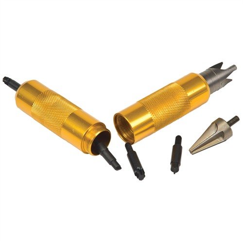 Lymanin Case Prep Multi-Tool yhdistää kaikki tärkeät case preparation -tarvikkeet kompaktiin ja kaksipäiseen säilytystyökaluun, jossa on kätevä knurled-handle.