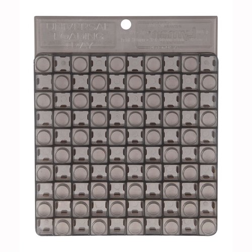 Lyman Loading Block on olennaisen tärkeä lisävaruste, joka järjestää ja nopeuttaa lataamista; se pitää 50 .22-.45 kaliiperin kiväärin tai pistoolin patruunaa.