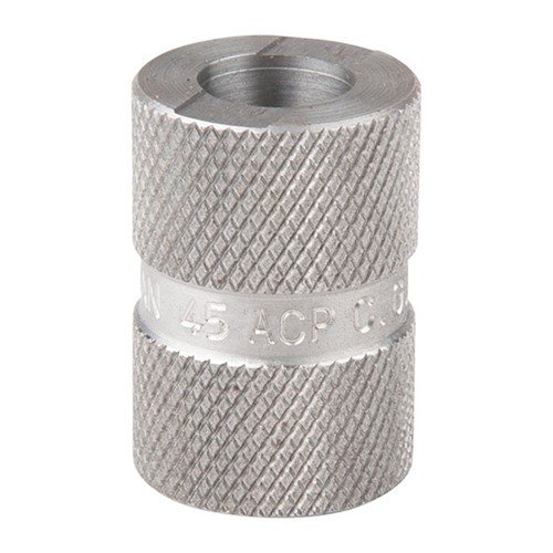 Lyman Pistol Maximum Cartridge Gauge - .45 ACP tarkistaa kaikki kriittiset mitat, varmistaen luotettavan toiminnan ja 100% luotettavuuden kilpailuammuksille.