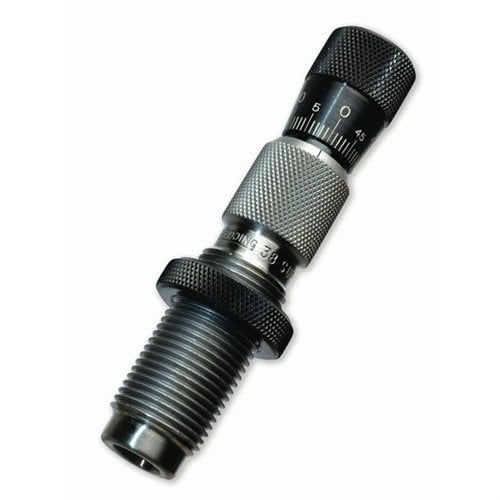 REDINGin MICRO-ADJUSTABLE TAPER CRIMP DIES säästää aikaa ja vaivannäköä, sillä voit säätää crimpin ilman, että tarvitsee irrottaa dieä. Innovatiivinen rakenne mahdollistaa tarkan säätämisen.