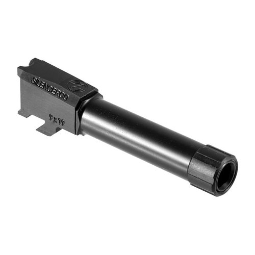 SilencerCo S&W M&P Shield -kierretyn piipun avulla voit asentaa äänenvaimentimen, nauti hiljaisista harjoituksista ja kotipuolustuksesta ilman kuulosuojaimia.
