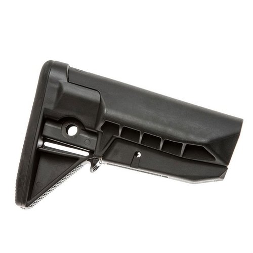 Bravo Company BCMGunfighter SOPMOD Stock MOD 0 tarjoaa erinomaisen tukevuuden, mukautuvan pehmusteen ja kestävän rakenteen, joka sopii M4-patterille.