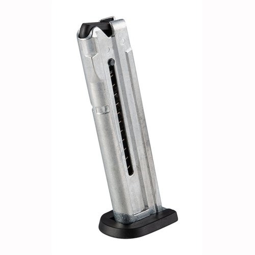 ATI:n GSG Firefly .22 LR -pistoolin alkuperäinen varaustynnyri, kestävä metallirunko, hopea viimeistely ja 10 laukauksen kapasiteetti.