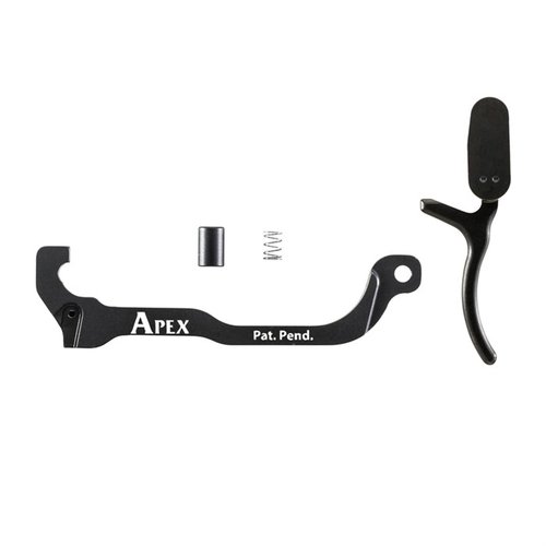 Apexin Forward Set Trigger Kit parantaa SIG P320:n liipaisimen suorituskykyä: kevyempi veto, lyhyempi matka ja nopeampi palautus ilman luotettavuuden heikkenemistä.