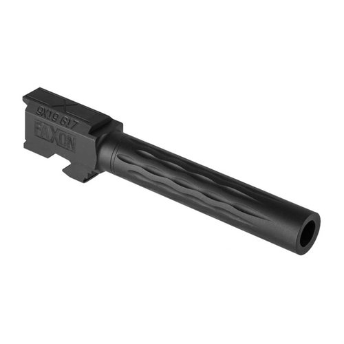 Faxon Flame Match -kivimetsäputki Glock® 17: innovatiivinen muotoilu, erinomainen tarkkuus, kestävä 416R ruostumaton teräs, helppo asennus ilman aseasentajaa.