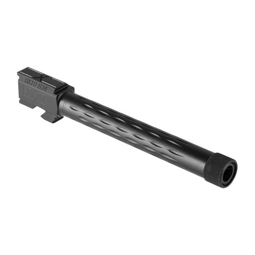 Faxon Flame Match -kivääriputki Glock® 34: erikoisfluntti lisää jäykkyyttä, viilentää, tarkkuus säilyy ja helppo asentaa ilman asekorjaajaa.