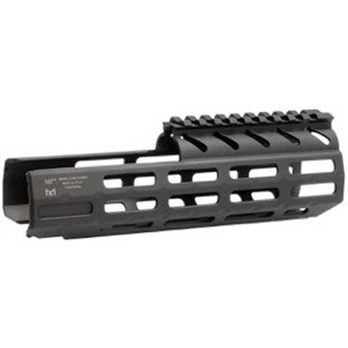 SIG Sauer MPX Drop-In Handguard, M-LOK-yhteensopivat kiinnityspaikat, alumiinia ja musta hard-coat-anodisoitu pinta, saatavilla useissa pituuksissa.
