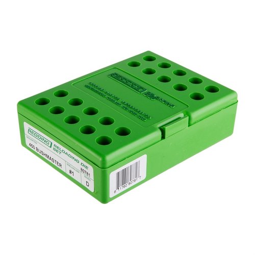 Reddingin 450 Bushmaster kolmonen die-setti sisältää kolme dieä, jotka mahdollistavat täydellisen muotoilun ja tarkkuuden suoraan seinämäkotelolle.