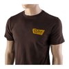BROWNELLS Vintage Logo T-paita on pehmeää ja kestävä 100% rengaskudottua puuvillaa, esipesu, Cut-N-Sew rakenne, saatavilla ruskeana ja vihreänä.
