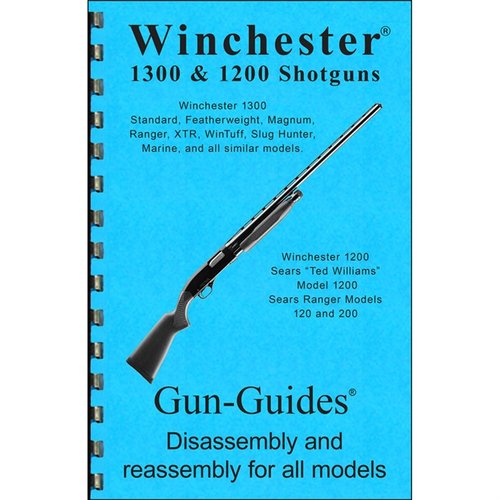 Winchester 1300 & 1200 Shotguns Assembly and Disassembly Guide tarjoaa yksityiskohtaiset ohjeet, kaaviot ja kuvat, jotka helpottavat aseiden kunnossapitoa.