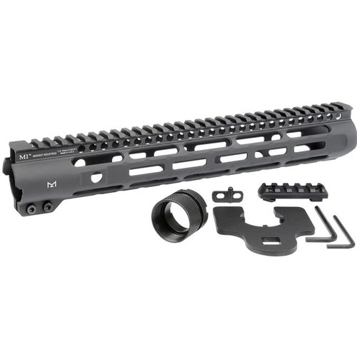 MIDWEST INDUSTRIES SLH Slim Line Handguard tarjoaa kolme M-LOK-puolta, MIL-STD 1913 Picatinny yläraudan ja 4140 Heat Treated Torque Plate -ominaisuuden.