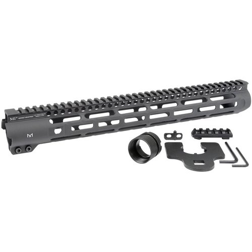 MIDWEST INDUSTRIES SLH Slim Line Handguard tarjoaa kolme M-LOK-puolta, MIL-STD 1913 Picatinny yläraudan ja 4140 Heat Treated Torque Plate -ominaisuuden.