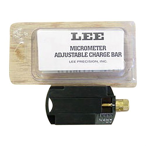 Lee Adjustable Charge Bar korvataan Charge Diskillä Auto Disk ja Pro Auto Disk Powder Measures -laitteissa, säätö 0,28 cc - 1,6 cc.