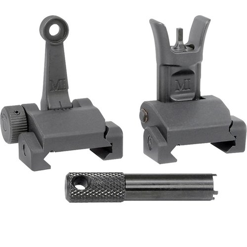 AR-15 Combat Rifle Folding Sight Set yhdistää kestävyuden ja keveyden, tarjoaa tarkkuuden (1.5 MOA/2 MOA) ja on helppo asentaa. Valmistettu USA:ssa.