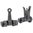 MIDWEST INDUSTRIES AR-15 COMBAT RIFLE FOLDING SIGHT SET