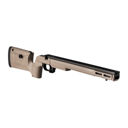 HOWA 1500 Bravo Chassis tarjoaa kestävän ja jäykän rakenteen, säädettävän poskipakan ja M-LOK-yhteensopivuuden, saatavana mustana tai FDE-värisenä.