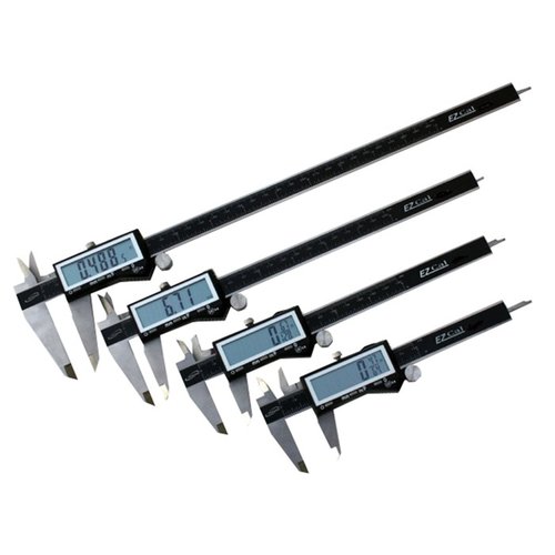iGaging EZ Cal - Suuri LCD-näyttö, tarkkuus 0.001 tuumaa, mittausalue 0-6 tuumaa, kestävä ruostumaton teräs, monipuoliset mittayksiköt.
