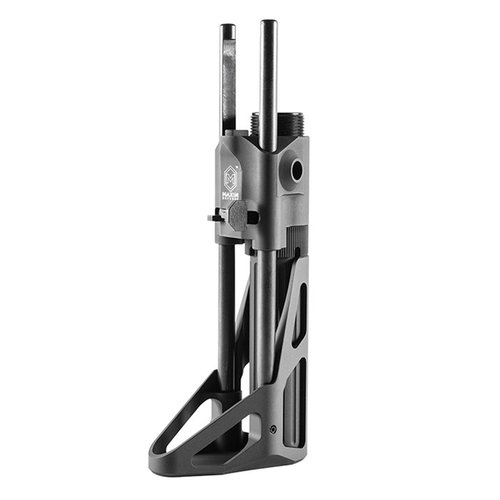 Maxim Defense CCS Combat Carbine Stock tarjoaa täyden poskituen, nopean käyttöönoton, 2 sisäänrakennettua sling mountia ja 3 säätöasentoa ilman bufferia.