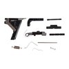 Polymer80 Glock Gen 3 9mm Frame Parts Kit tarjoaa kaiken tarvittavan osat Glock-tyyppisen pistoolin rakentamiseen, mukaan lukien slide lock, magazine catch ja kaksi trigger shoe -vaihtoehtoa.