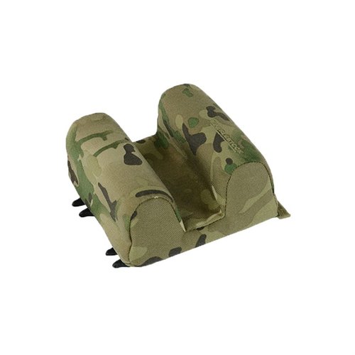 Eberlestockin ultrakevyt PACK-MOUNTABLE SHOOTING REST kiinnitetään helposti reppuun, mahdollistaen nopean ja mukautuvan ampuma-asennon eri maastoissa.
