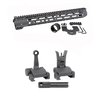 Midwest Industries AR-15 Slim Line Handguard tarjoaa M-LOK kiinnityspisteet ja Flip-Up Combat Sights, jotka tarjoavat erinomaisen näkyvyyden ja käytettävyyden.