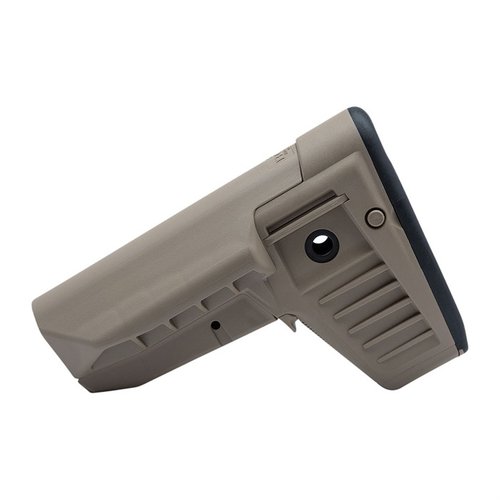 BCM Gunfighter SOPMOD Mod 1 - erinomainen cheek weld, snag-free design, Modular Vehicle Borne Operations Sling Tab, ambidextrous sling-mounting ja säilytyskomponentti.