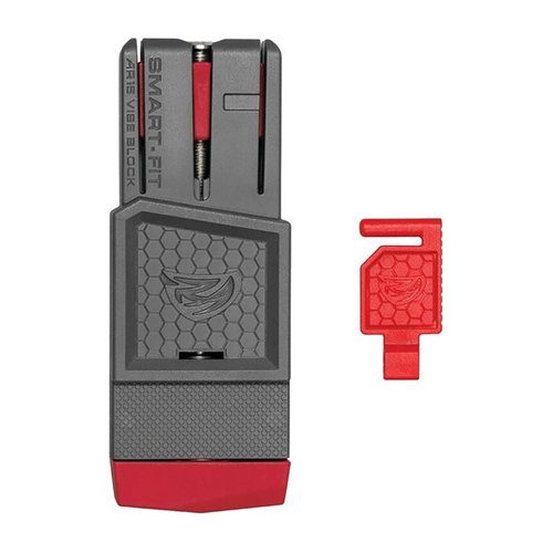 REAL AVID SMART-FIT AR15 VISE BLOCK takaa tukevan ja liikkuvan kiinnityksen AR-15:lle, mahdollistaen helpon työskentelyn myös käänteisissä alareunoissa.