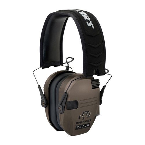 Walkers Razor Slim Electronic Muffs tarjoavat kompaktin ja taitettavan muotoilun, 23 dB äänenvaimennuksen ja mukautuvan mukavuuden ampumiseen.