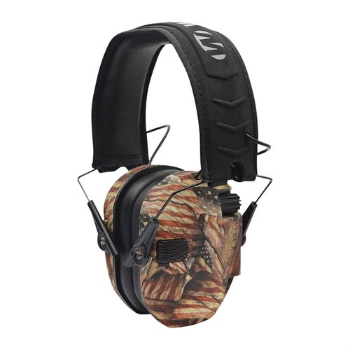 Walkers Razor Slim Electronic Muffs tarjoavat kompaktin, taitettavan muotoilun, 23 dB äänenvaimennuksen ja erinomaisen mukavuuden ampumiseen.