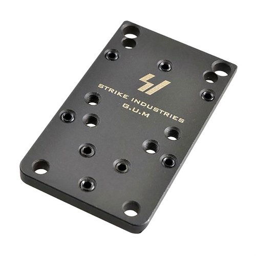 G.U.M. Universal Optic Mount for Glock tarjoaa alhaisimman korkeuden ilman liukusorvausta, tukeva kiinnitys ja yhteensopivuus useiden tunnetuimpien optiikoiden kanssa.