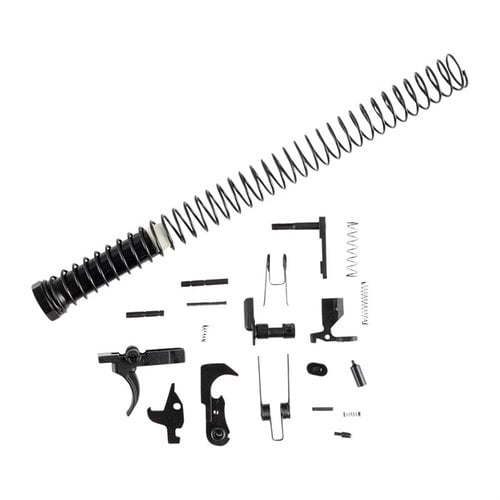 AR-15 KP-15 PARTS KIT MIL-SPEC sisältää kaikki tarvittavat komponentit KP-15 vastaanottimen viimeistelyyn, mukaan lukien carbine buffer ja jousi.