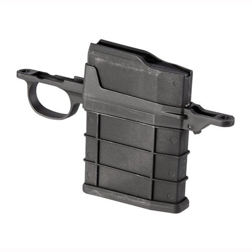 Ammo Boost Detachable Magazine Drop-In Kit Howa 1500: lisää laukaisukapasiteettia 5 tai 10 patruunaan, nopea asennus ja kestävä, kevyt rakenne.
