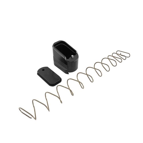 Shield Arms S15 Magazine Extension lisää 5 patruunaa, helppo pääsy pohjalevyyn huoltoa varten, valmistettu 6061 alumiinista, elinikäinen takuu.