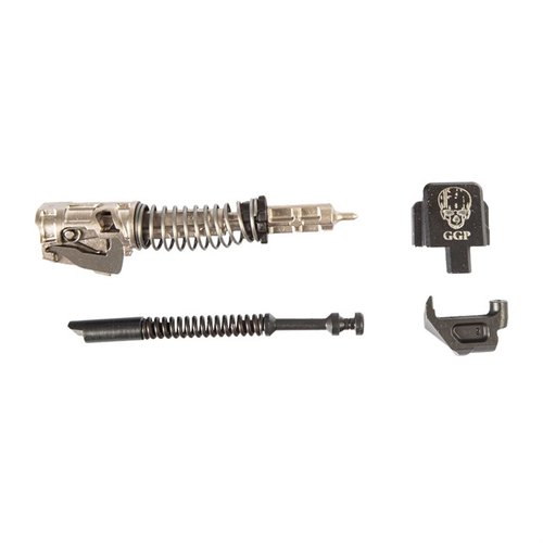 GGP Slide Completion Kit sisältää lähes kaikki sisäosat liukusi kokoonpanemiseen, yhteensopiva 9mm GGP320 Full-size ja Compact liukujen kanssa.